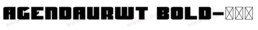 AgendaURWT Bold字体转换